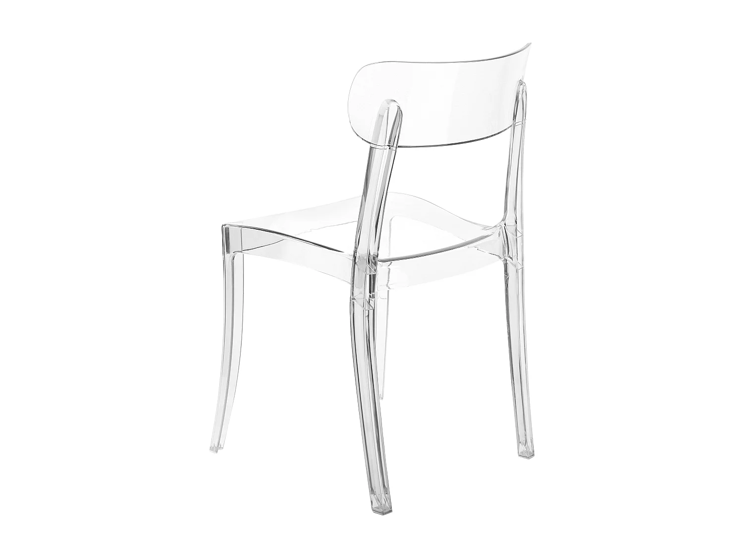 Lot de 2 chaises de salle à manger COVINGTON Transparent