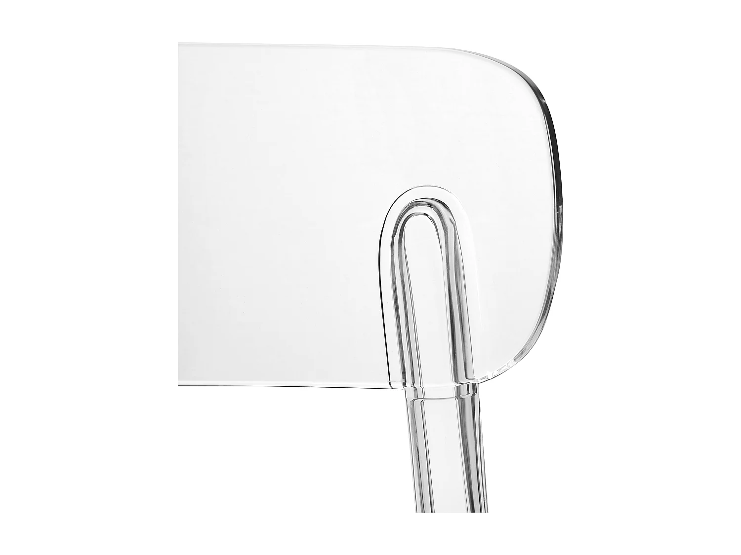 Lot de 2 chaises de salle à manger COVINGTON Transparent