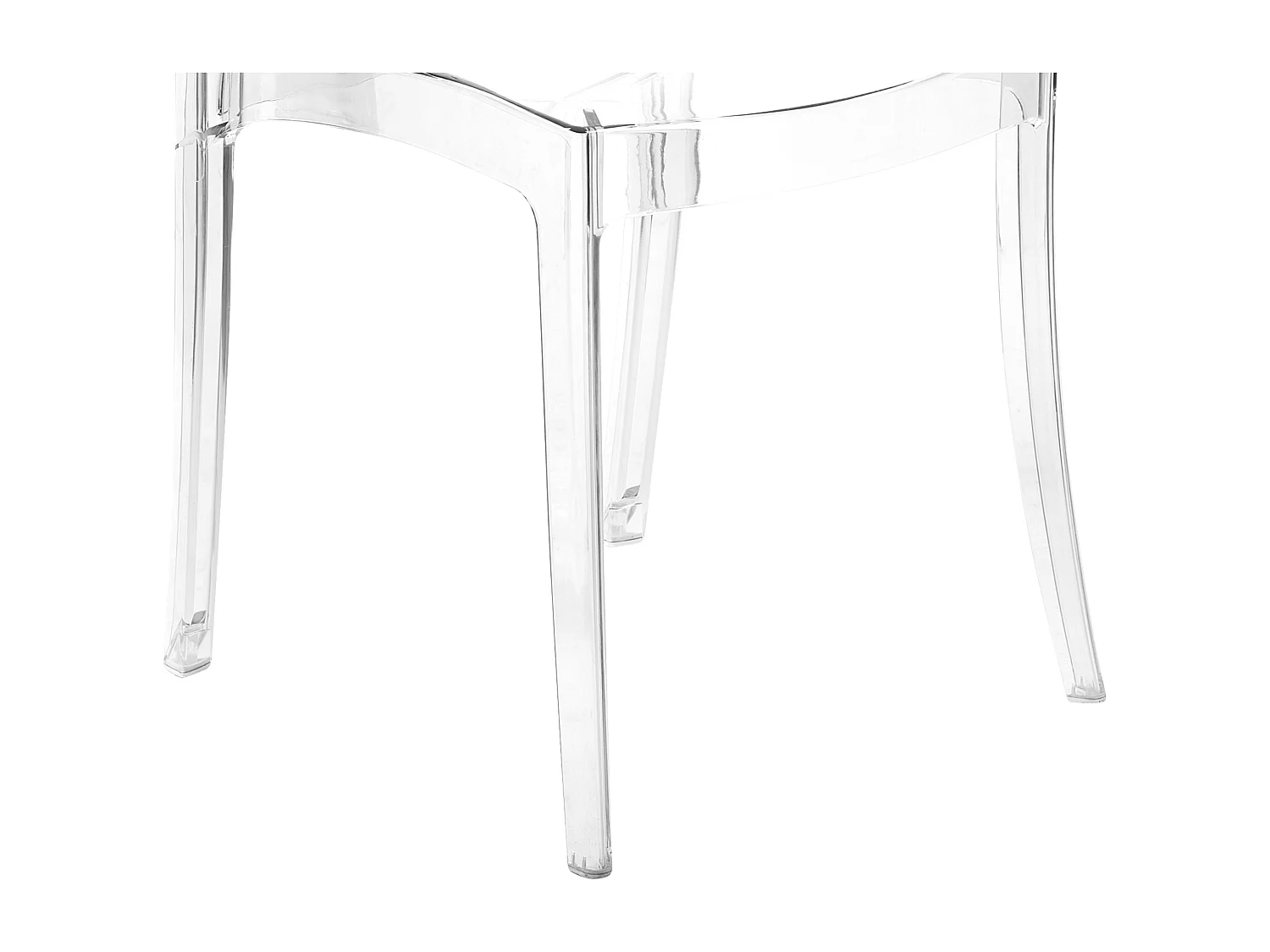 Lot de 2 chaises de salle à manger COVINGTON Transparent