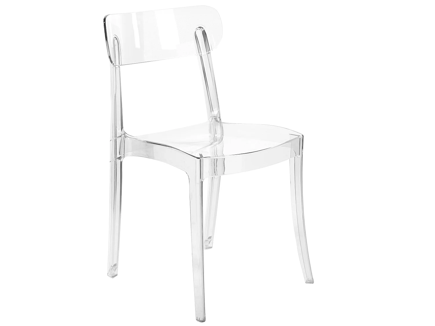 Lot de 2 chaises de salle à manger COVINGTON Transparent