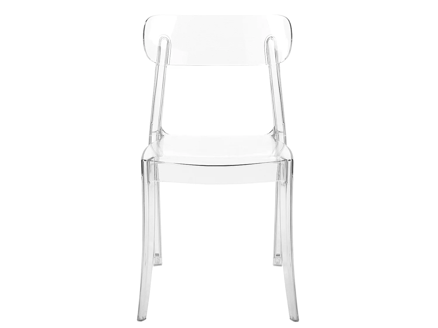 Lot de 2 chaises de salle à manger COVINGTON Transparent