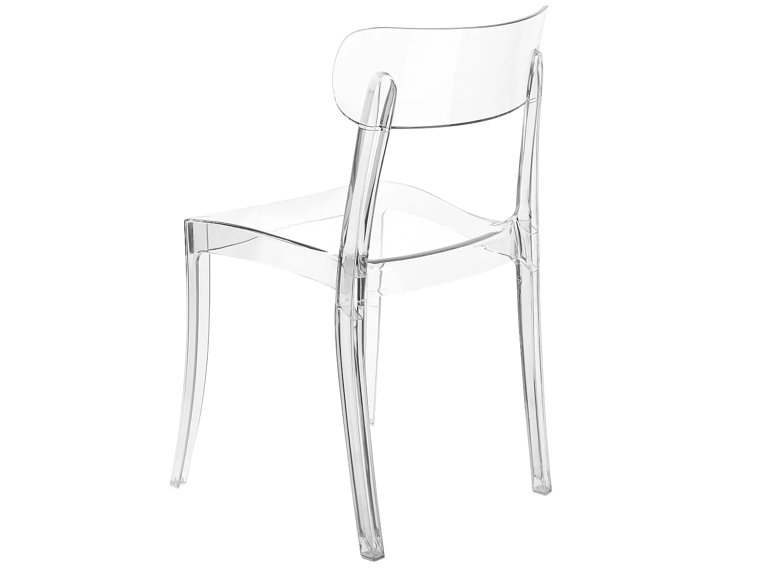 Lot de 2 chaises de salle à manger COVINGTON Transparent