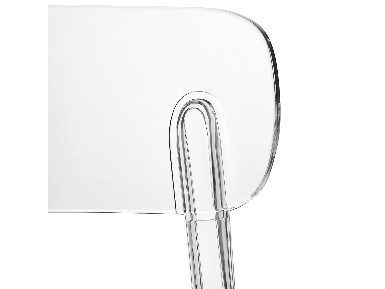 Lot de 2 chaises de salle à manger COVINGTON Transparent
