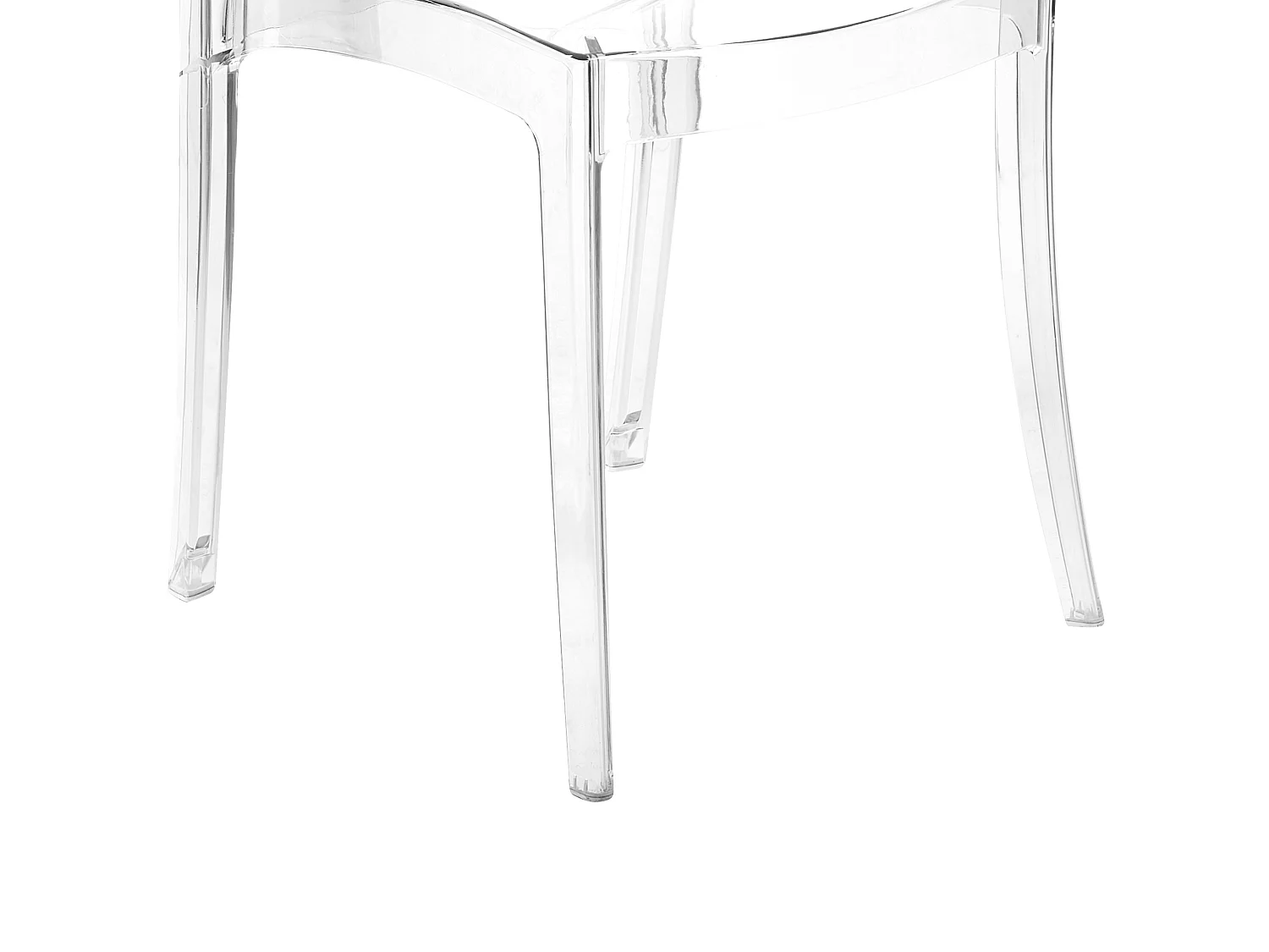 Lot de 2 chaises de salle à manger COVINGTON Transparent