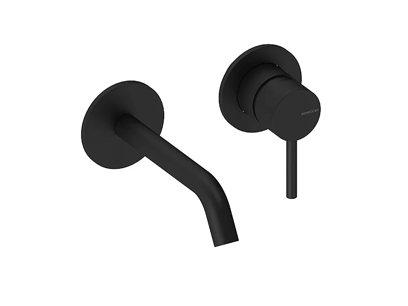 Grifo monomando mural LOOP en 6 colores  14 cm