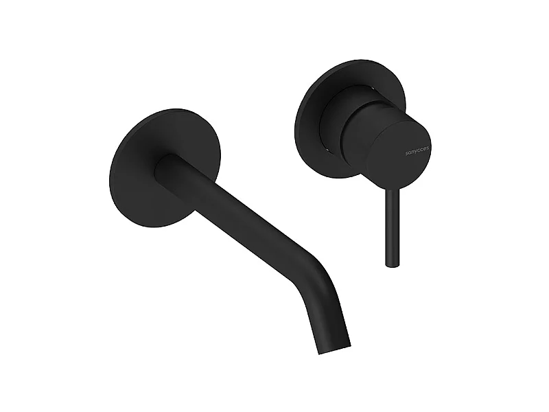 Grifo monomando mural LOOP en 6 colores  18 cm