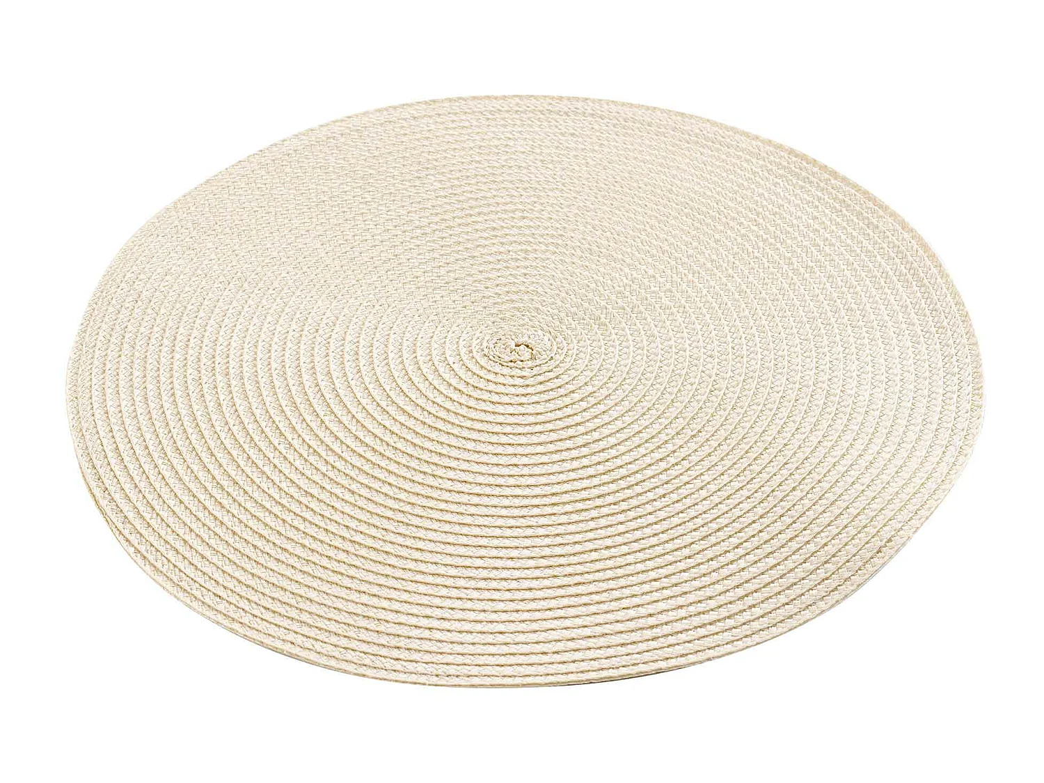 Set de table rond 35 cm polypropylene zebulon naturel