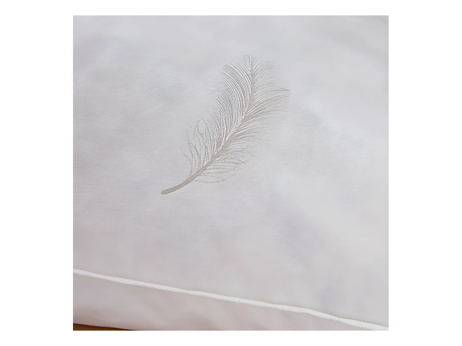 Polochon plumes véritables pour lit 90 "Blanrêve" confort moelleux