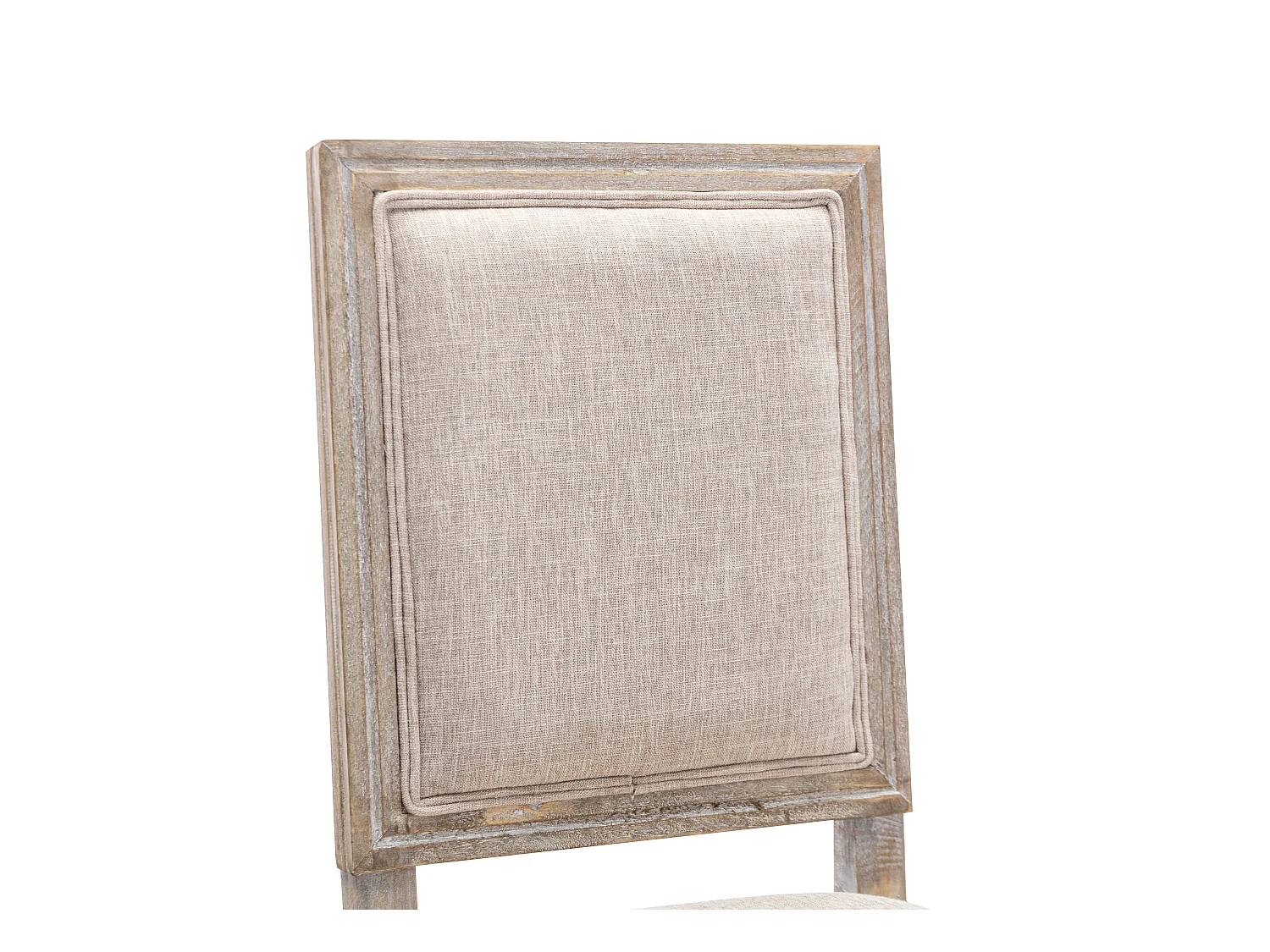 Stuhl 6er-Set - Stoff & Kautschukholz - Beige - AMBOISETTE