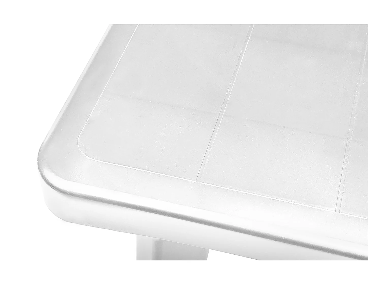 Dmora - Tavolo da esterno Anatre, 160/220x90 h74 cm, Bianco