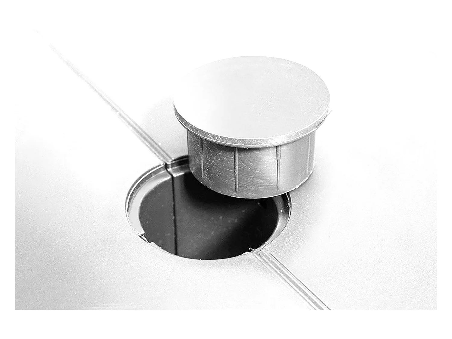 Dmora - Tavolo da esterno Anatre, 160/220x90 h74 cm, Bianco