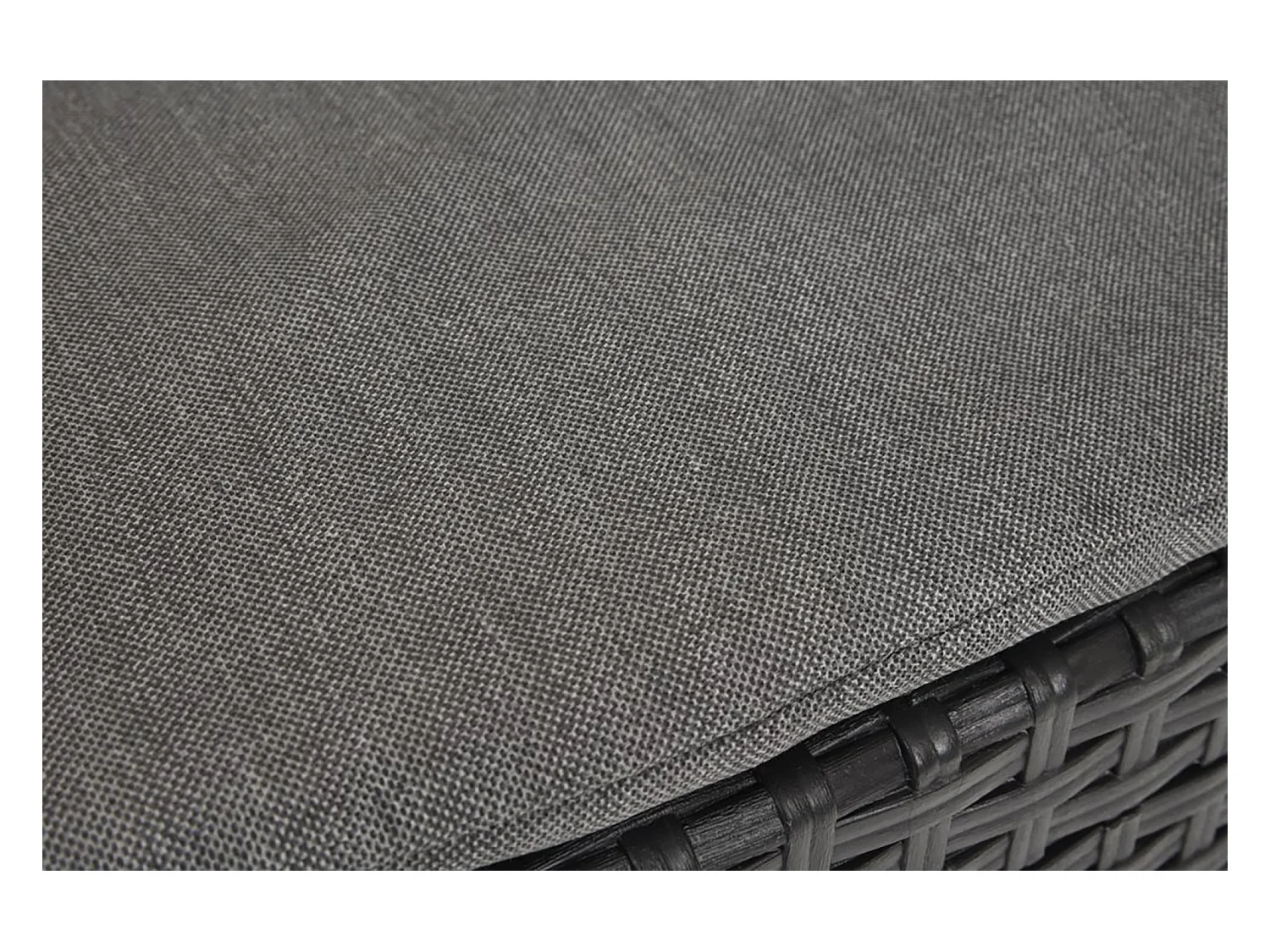 Dfre outdoor loungeset, Tuinset met kussens, Rotan effect loungeset voor binnen en buiten, 100% Made in Italy, Antraciet