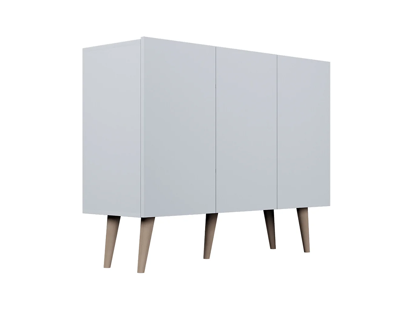 Aparador 3 portas Toronto branco 40cm