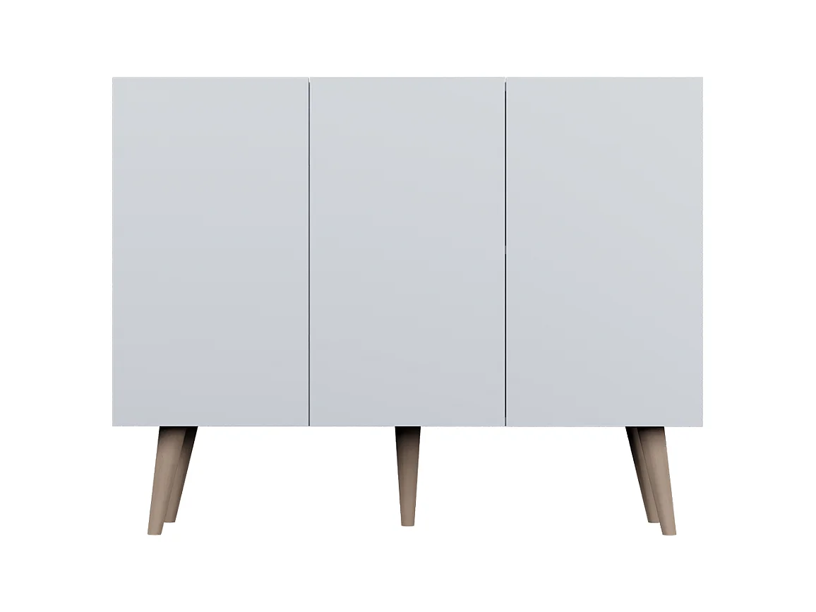 Aparador 3 portas Toronto branco 40cm