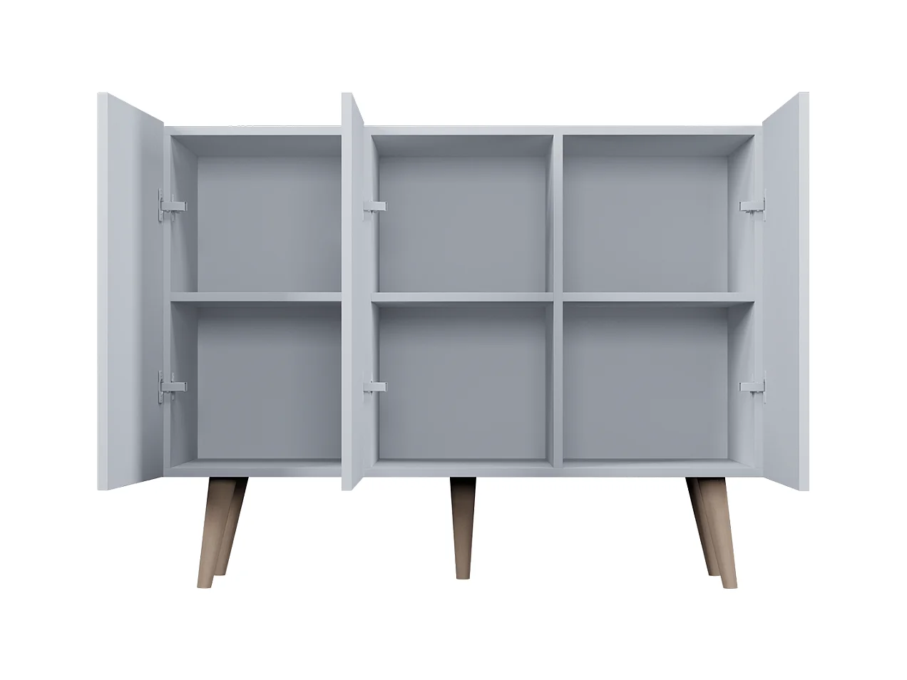 Aparador 3 portas Toronto branco 40cm