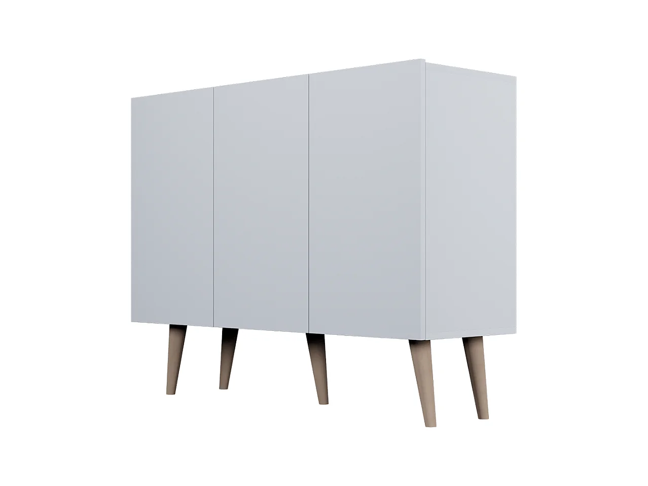 Aparador 3 portas Toronto branco 40cm