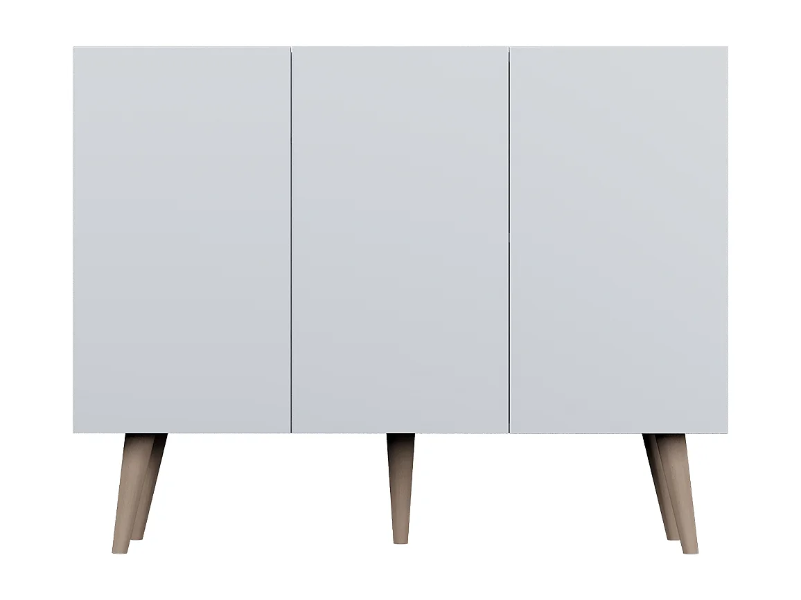 Commode 3 portes Toronto - Blanc