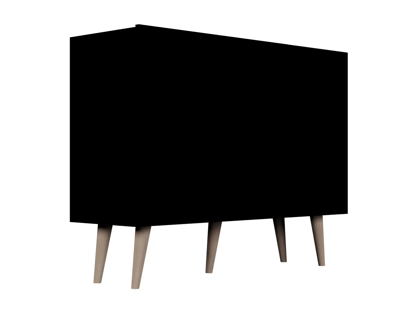 Commode 3 portes Toronto - Noir