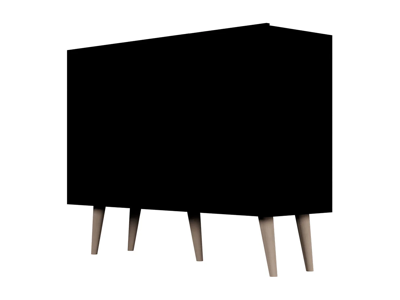 Commode 3 portes Toronto - Noir