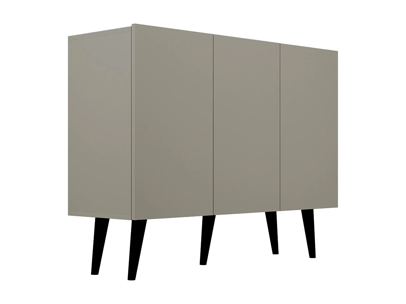 Aparador 3 portas Toronto cinzento 40cm