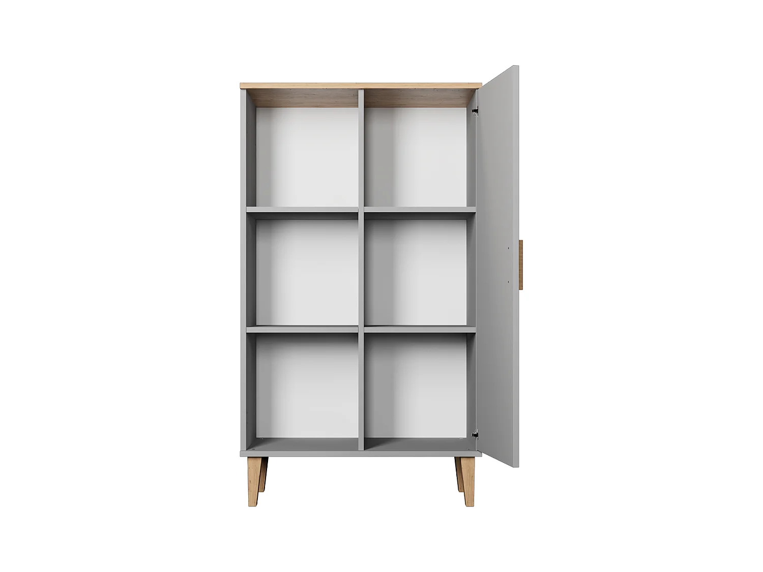 Bücherregal Denver - Grau