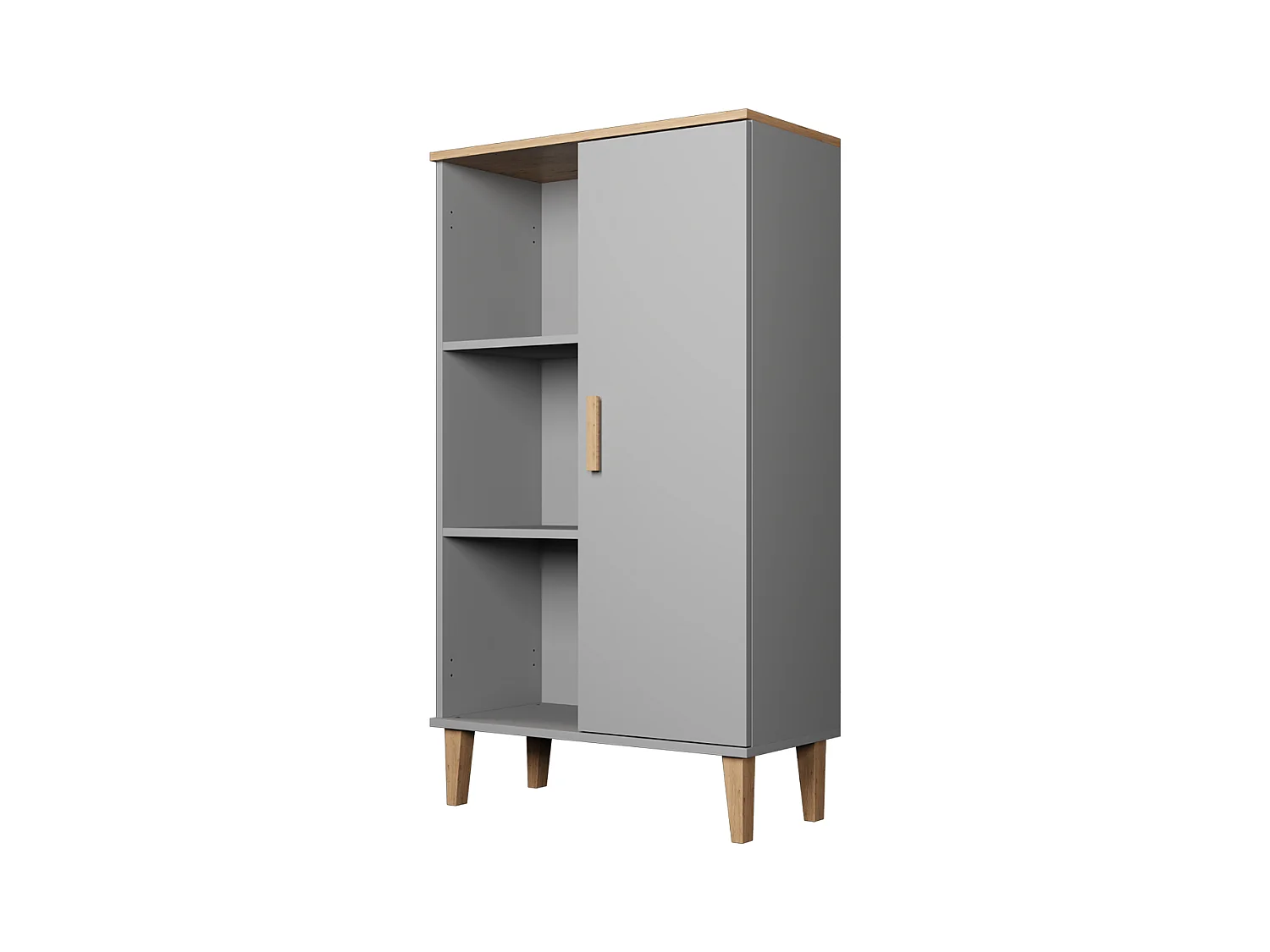 Bücherregal Denver - Grau