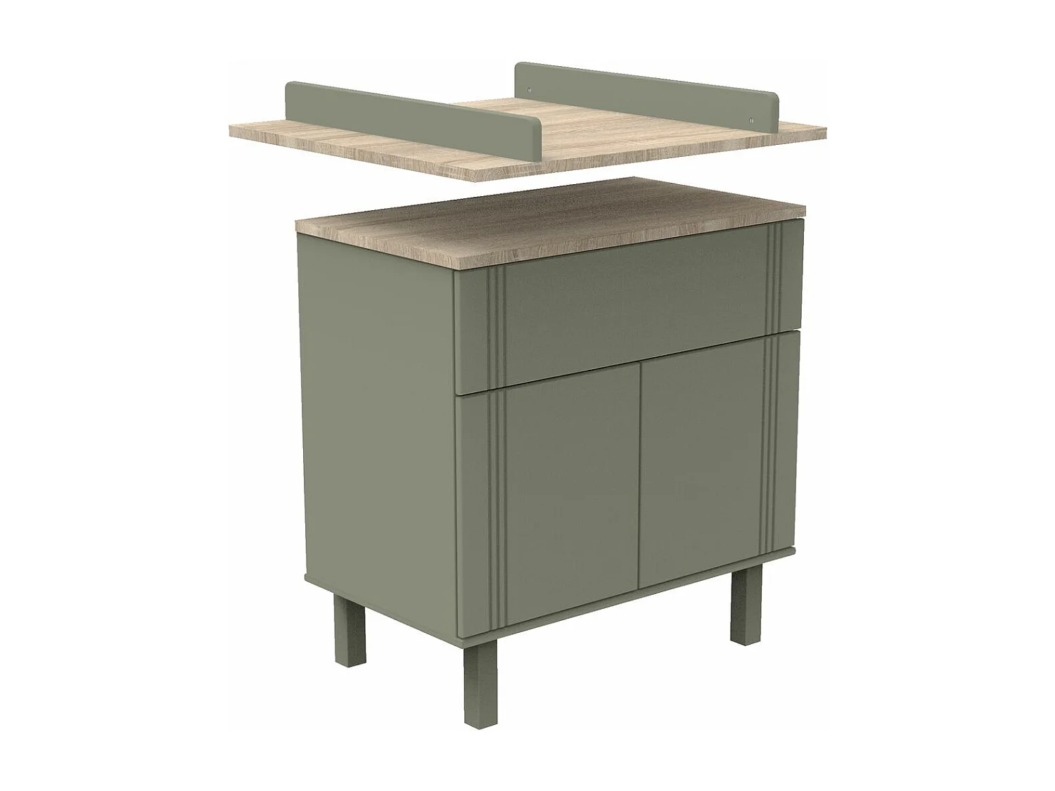 Plan à langer Eléonore - Kaki