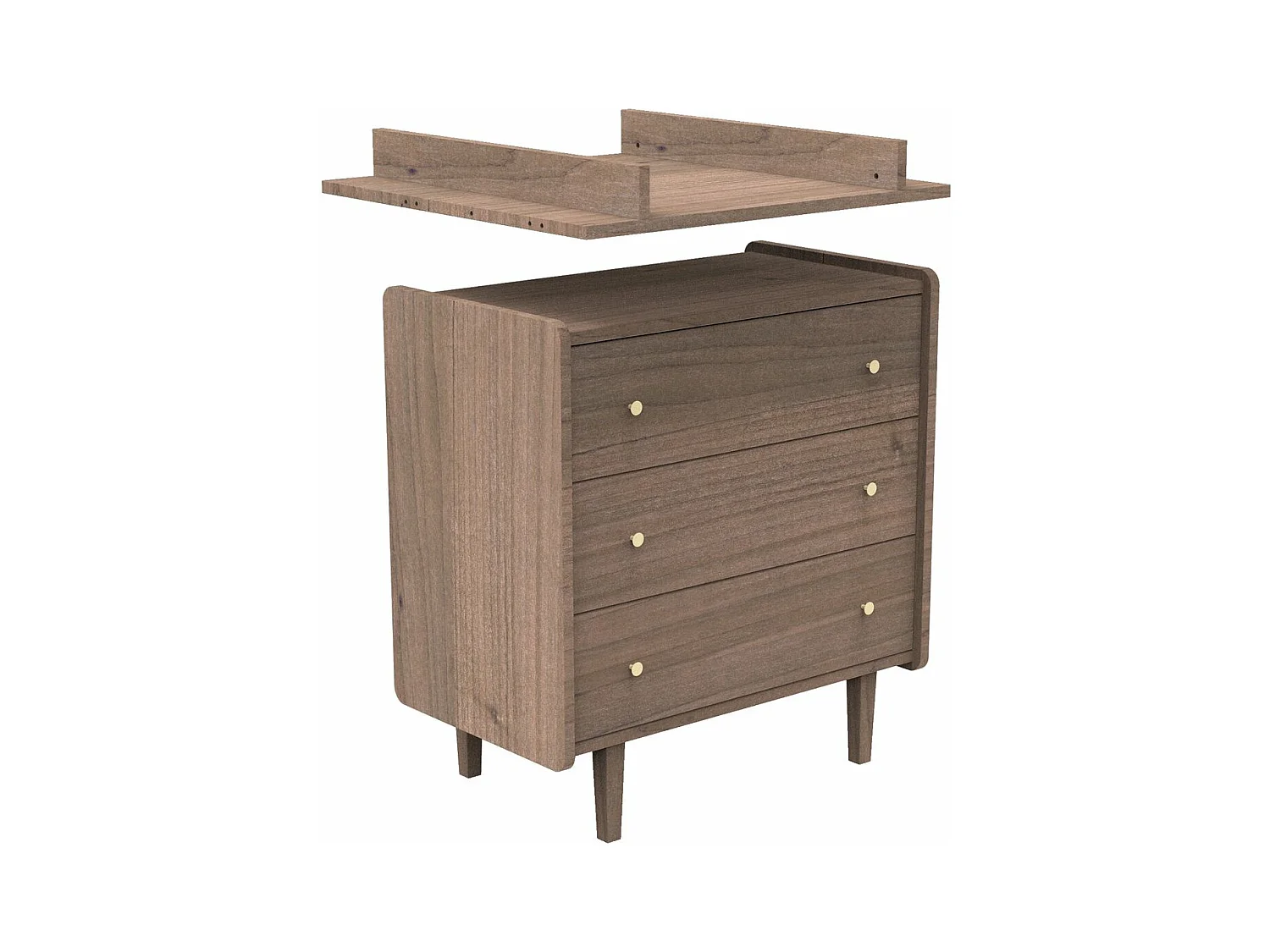 Plan à langer Jazzy - Bois