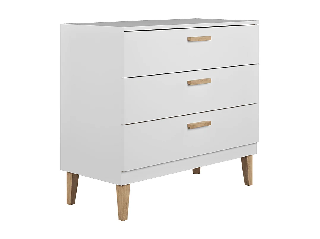 Kocot Kids Kubi - Cassettiera a 3 cassetti - Bianco