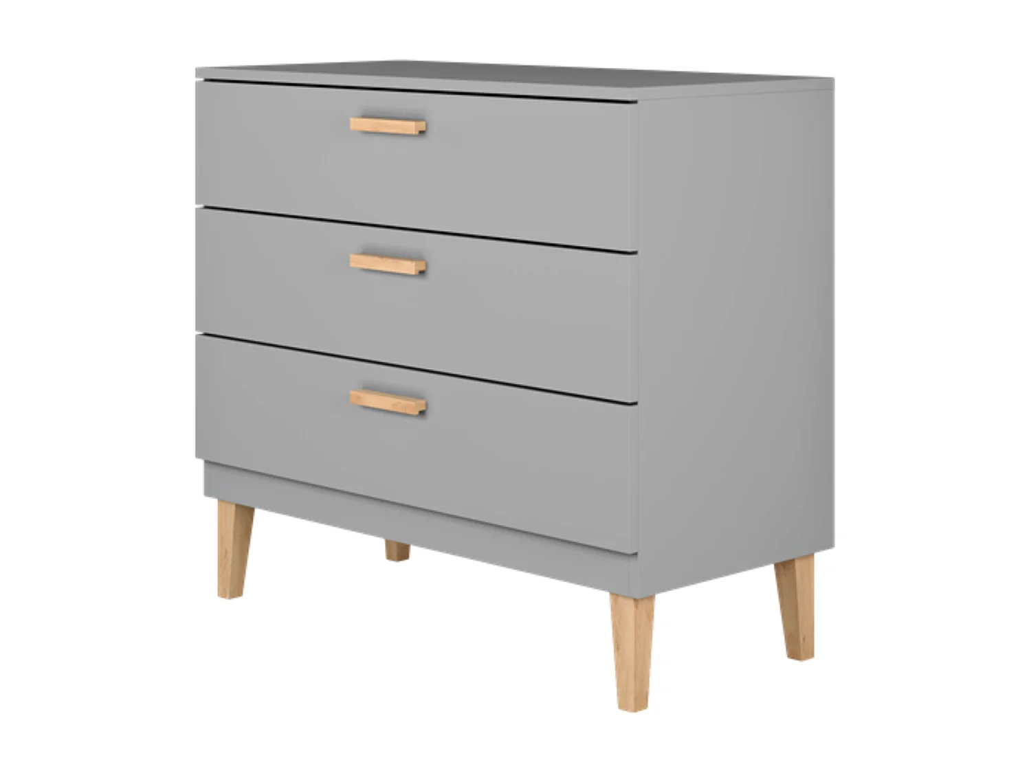Kocot Kids Kubi Commode met 3 lades - Grijs