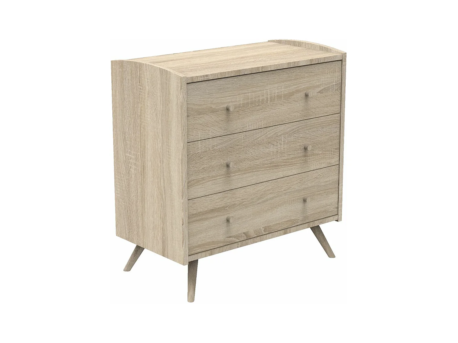 Commode 3 tiroirs Access - Bois de chêne