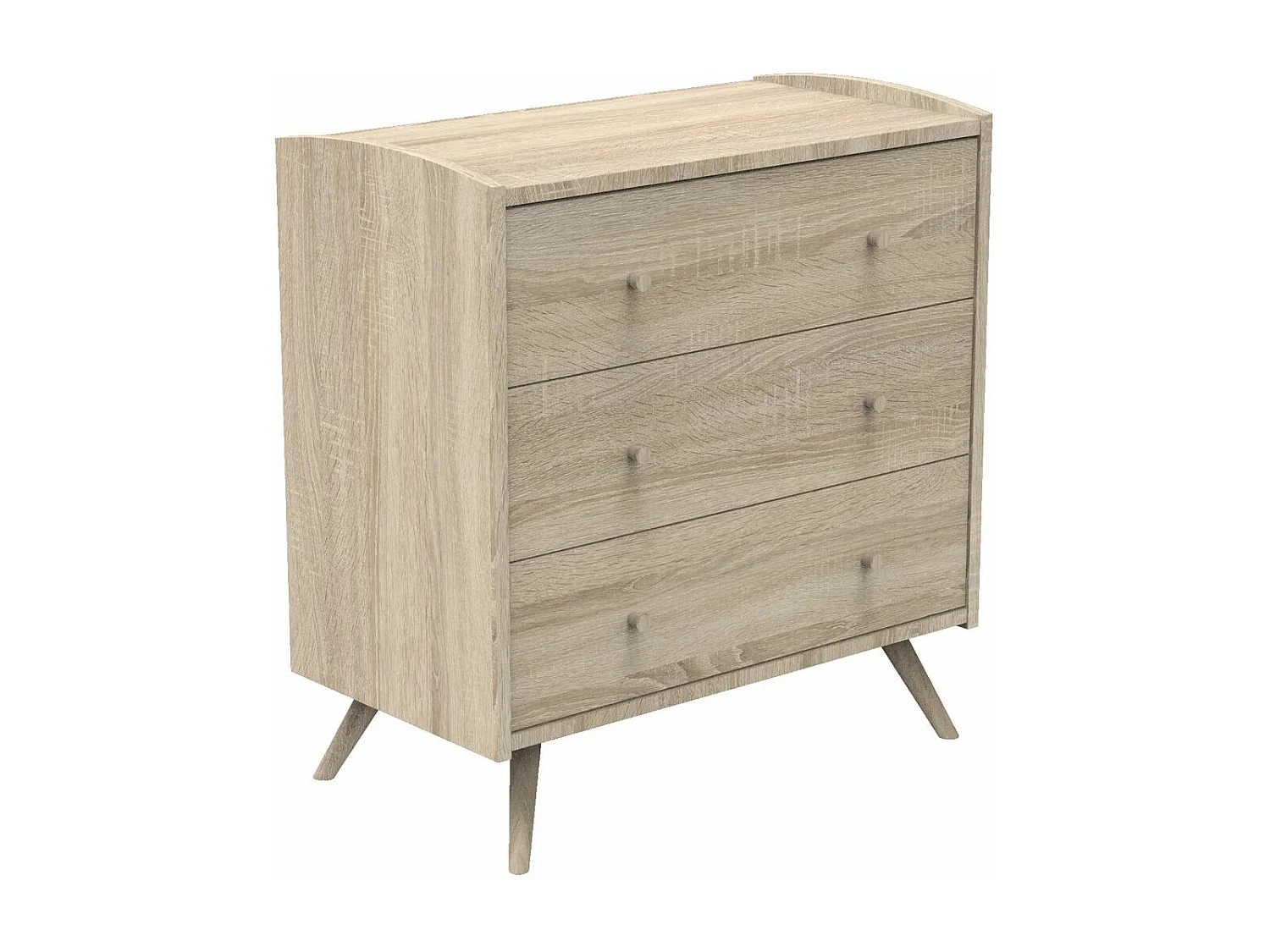 Commode 3 tiroirs Access - Bois de chêne