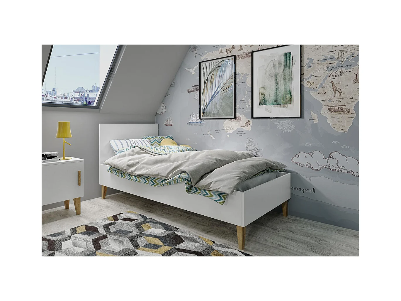 Kinderbett Kubi ohne Schublade ohne Matratze