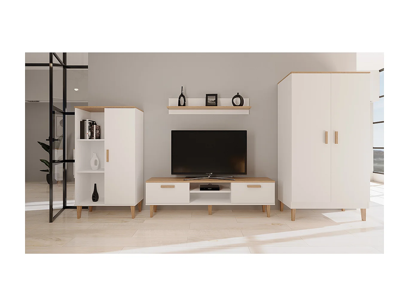 Etagère murale Denver - Blanc