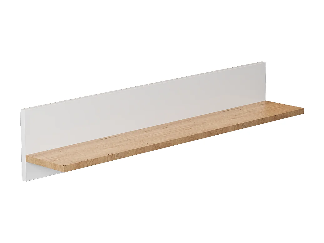 Denver wandplank - Wit