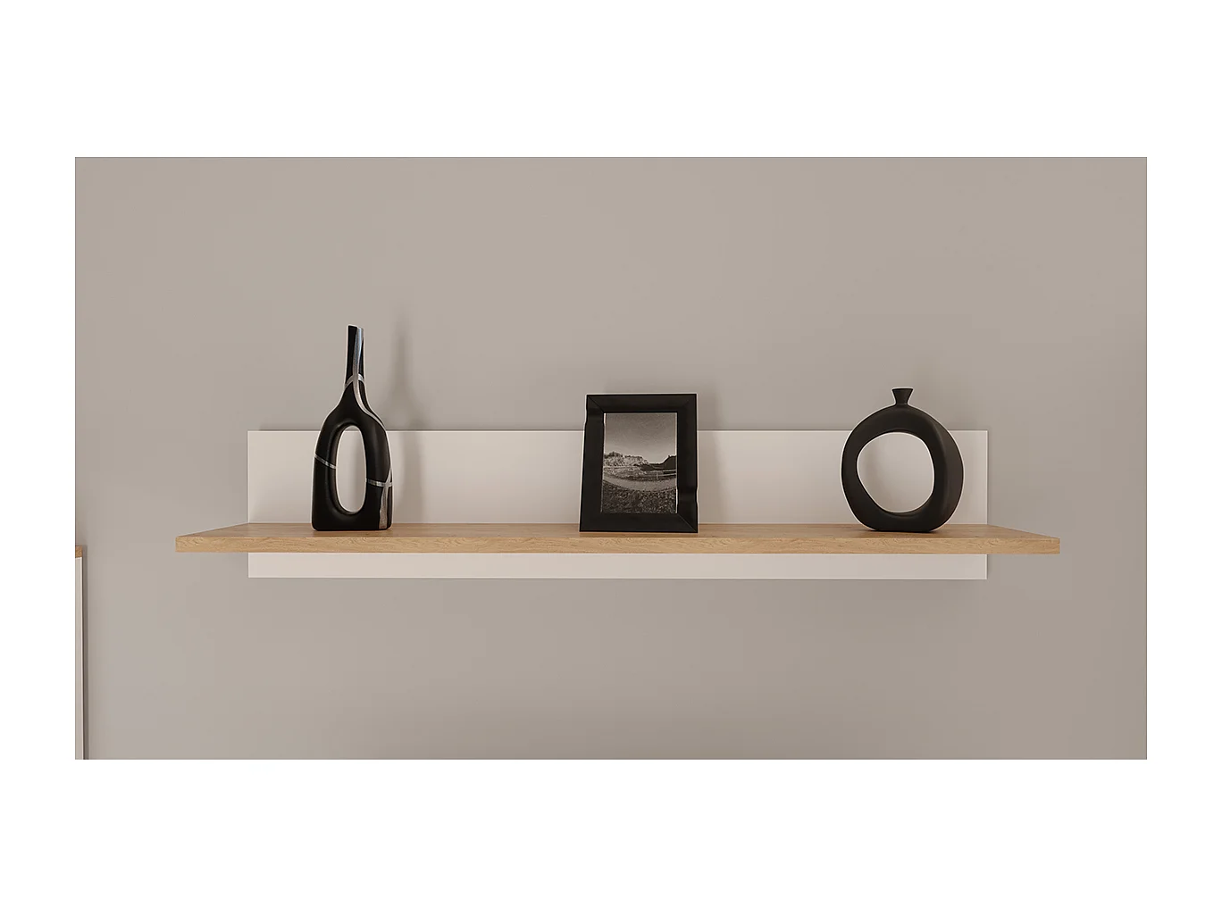 Denver wandplank - Wit