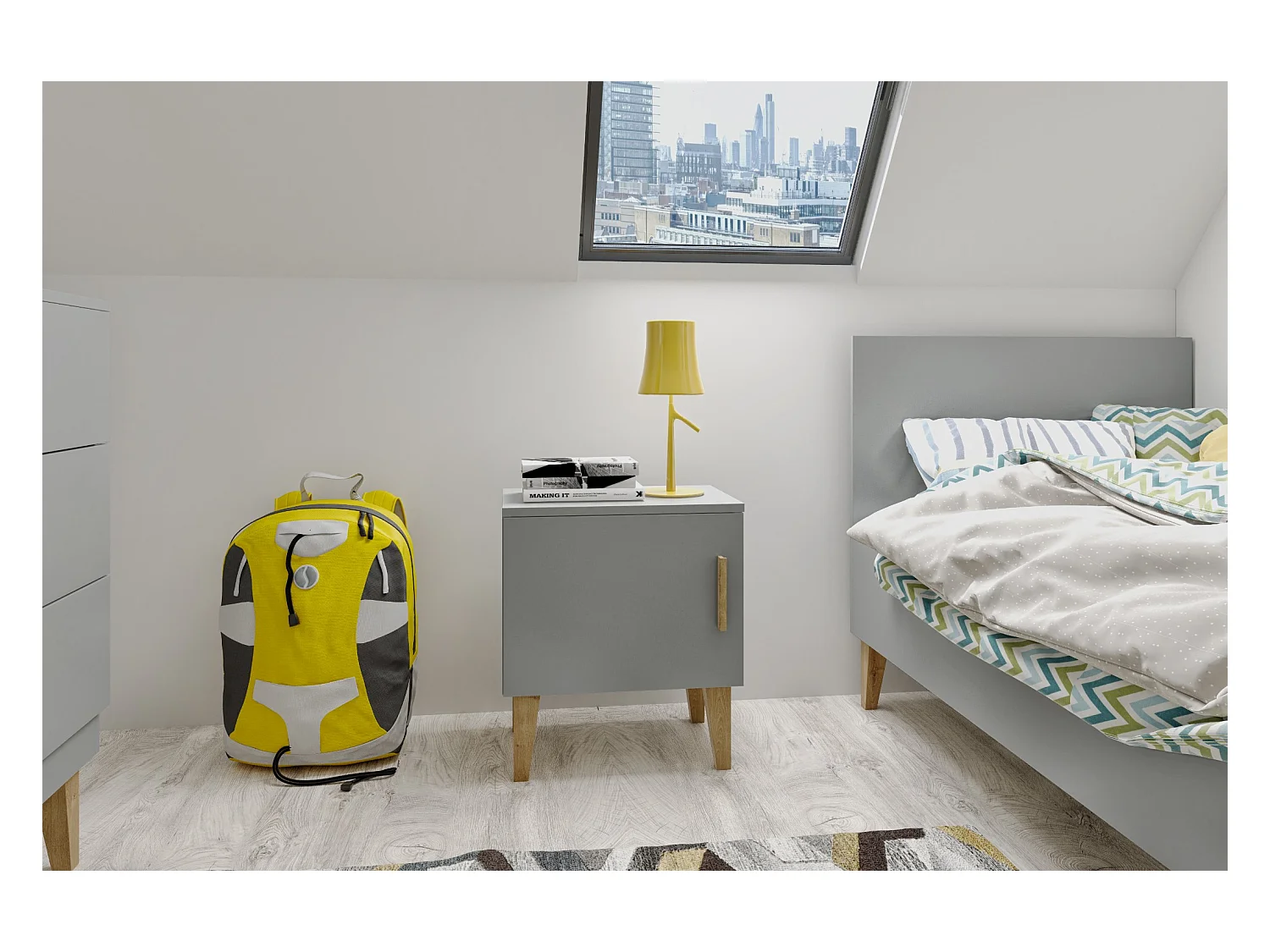 Nachttisch für Kinder | Kindernachttisch Kubi