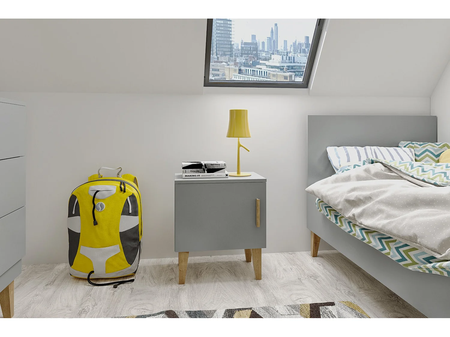 Dziecięcy stolik nocny Kubi - Perle