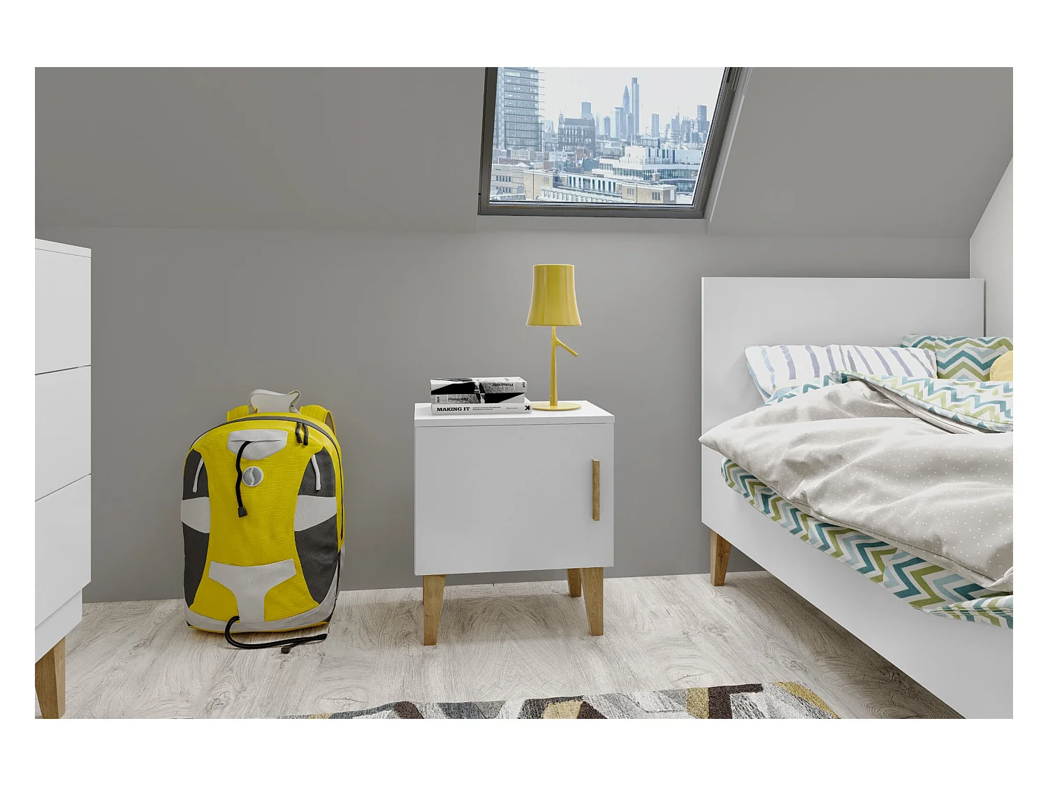 Nachttisch für Kinder | Kindernachttisch Kubi