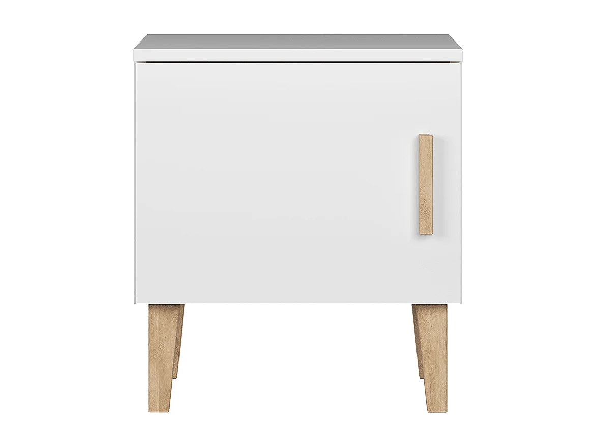 Stolik nocny dla dzieci Kubi - biały