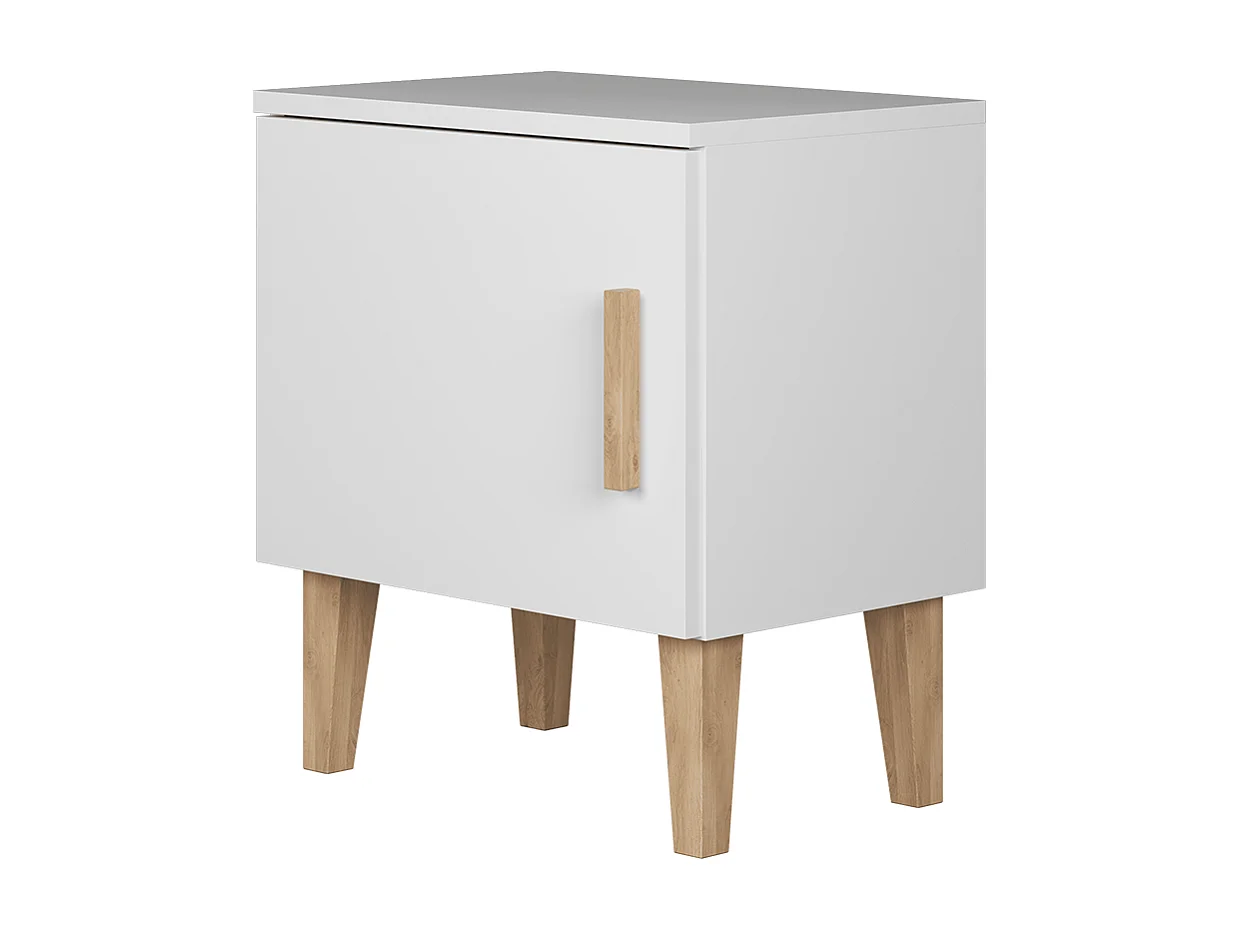 Stolik nocny dla dzieci Kubi - biały