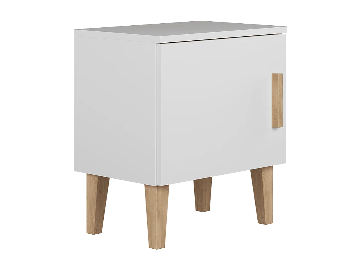 Stolik nocny dla dzieci Kubi - biały