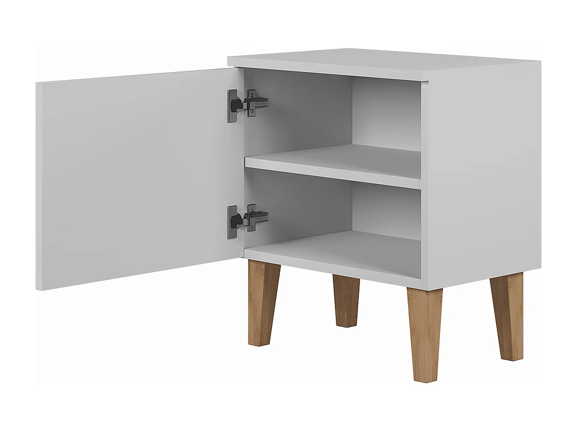 Stolik nocny dla dzieci Kubi - biały