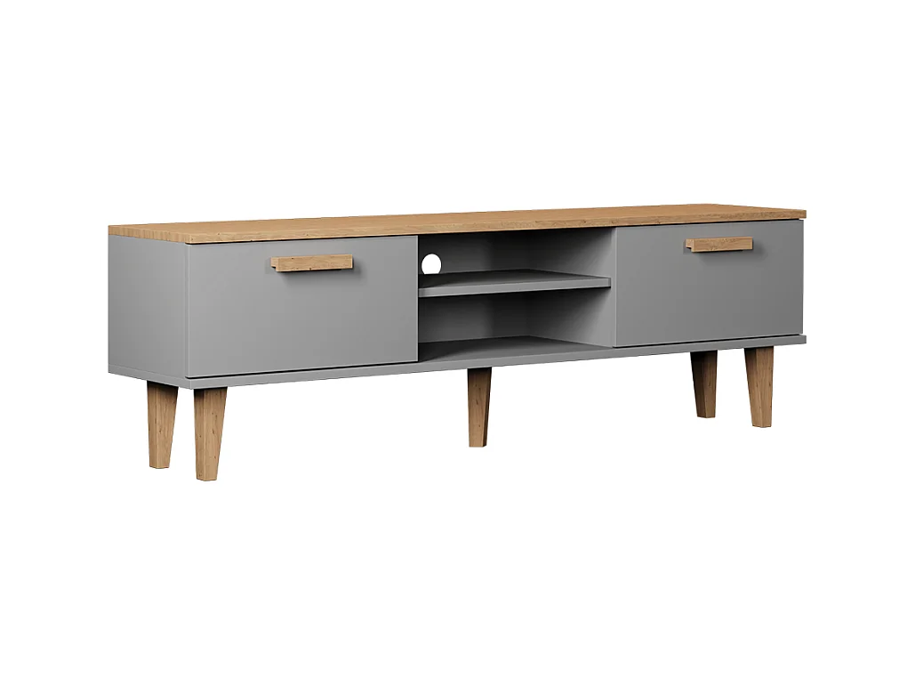 Szafka RTV DENVER 160 szara/hikora