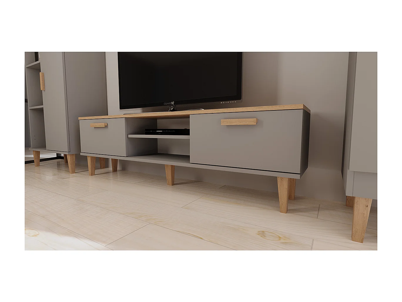 Móvel TV Denver cinzento 35cm