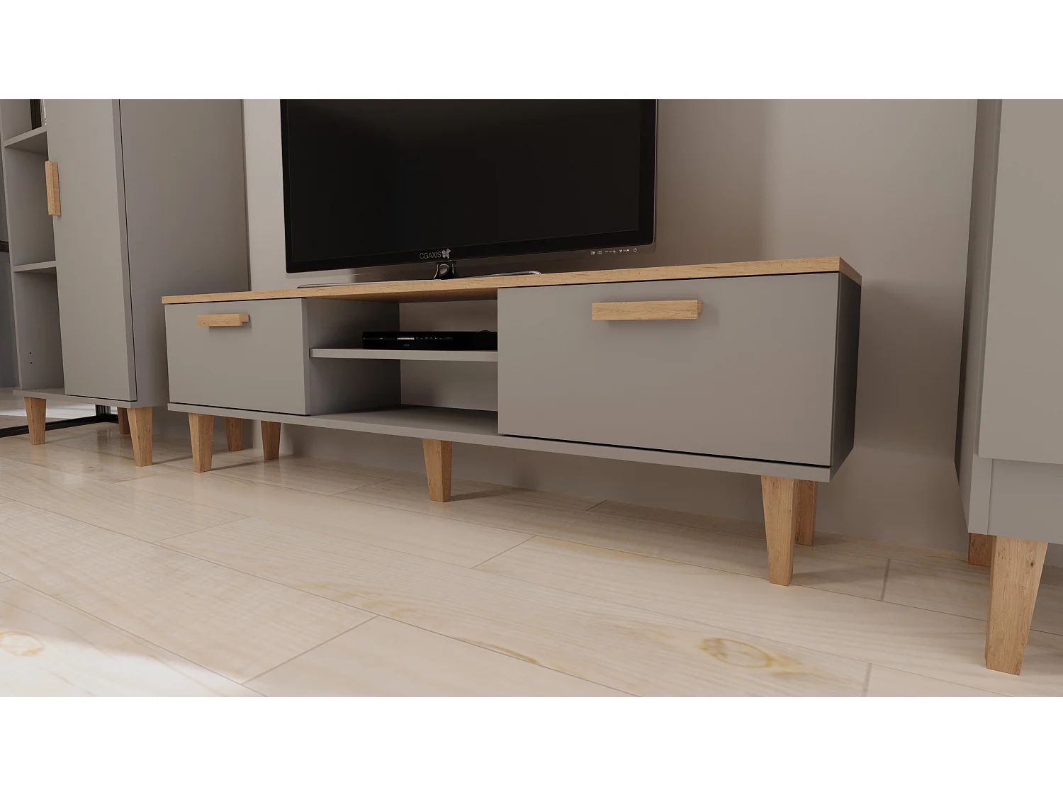 Móvel TV Denver cinzento 35cm