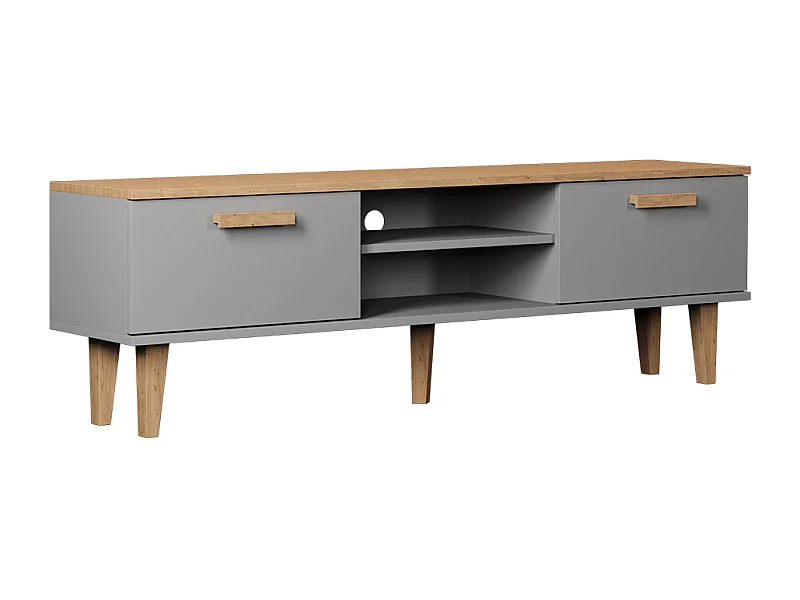 Szafka RTV DENVER 160 szara/hikora