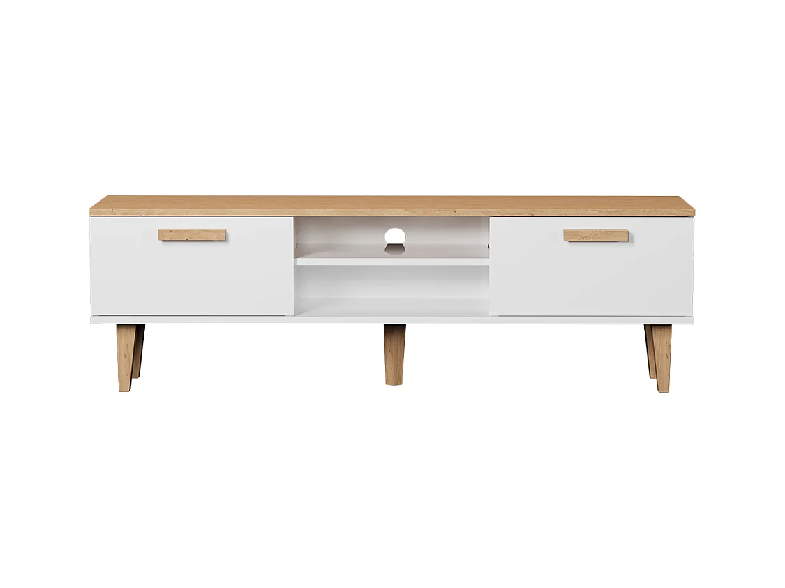TV-Möbel 160 cm Denver - Weiß