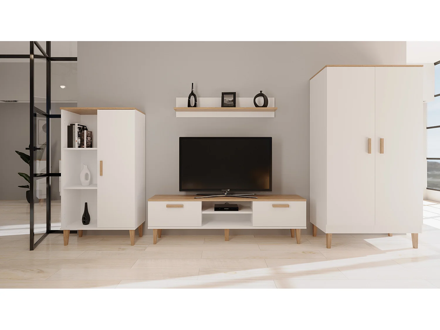 Denver 160 cm TV-meubel - Wit