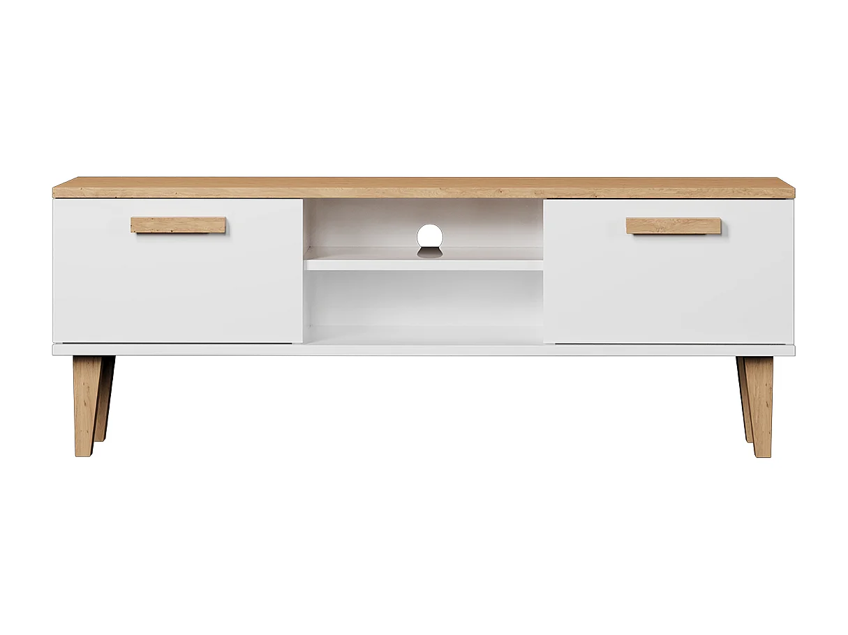 Meuble TV 120 cm Denver - Blanc